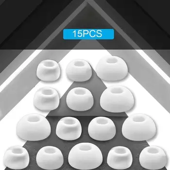 

15pcs Soft Ultra Thin Earphone Earbud Anti Slip Earbud Silicone Cover Case Earphone Tips For Pro Ear Plugs