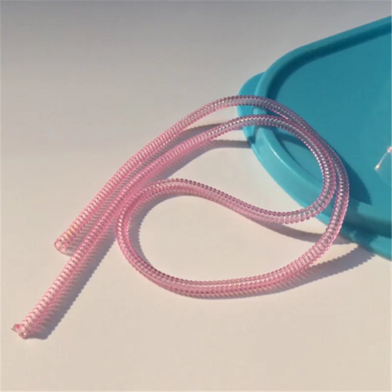 50 см защита кабеля usb зарядка линия данных кабель протектор провода шнур защита обёрточная бумага устройство для сматывания кабеля органайзер для iPhone - Цвет: Pink