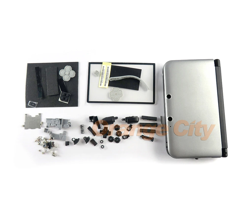 Полный Корпус корпус чехол для 3dsxl 3dsll Серебряный Серый Черный красные синие 3DS