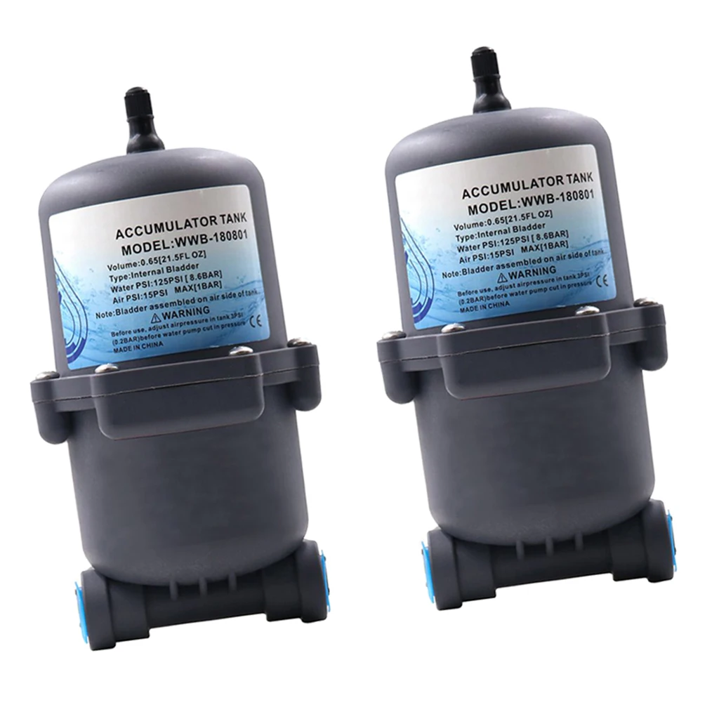 2x Accumulator Tank Water Pump Flow Control Internal Bladder 125 psi 23.5OZ | Автомобили и мотоциклы
