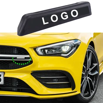 

1-10 pcs Car Front Grill Logo Badge Sticker Trim Strip For Mercedes Benz AMG A C E S Class CLA CLS GLA GLC GLE GLS Accessories