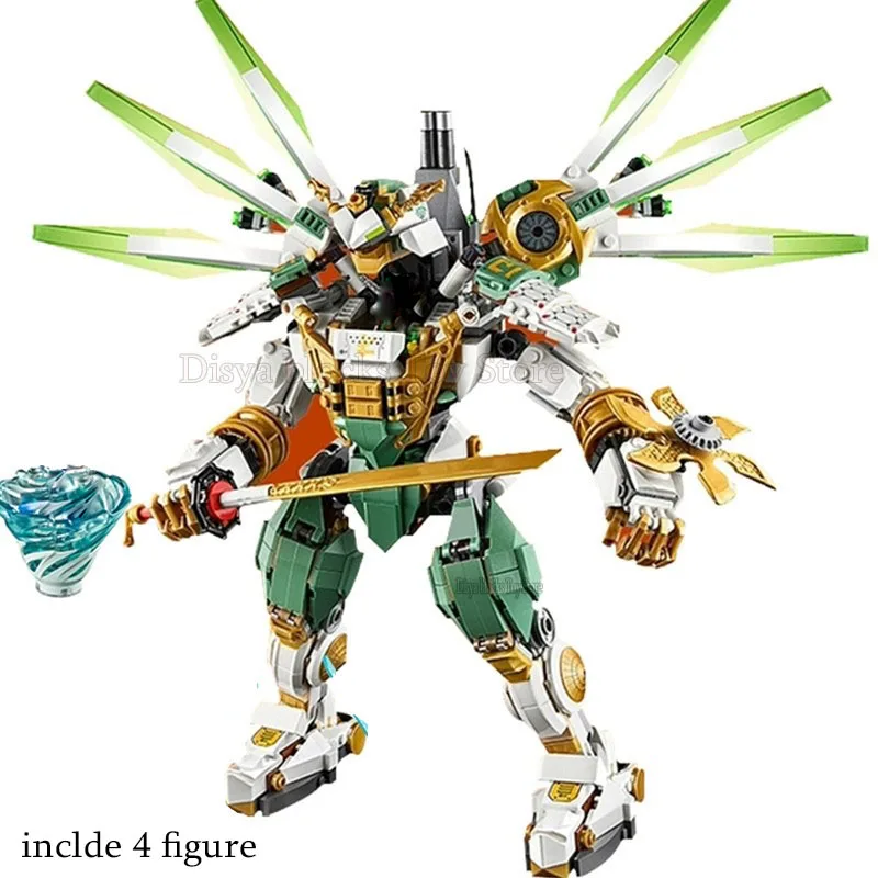 

2020 New Ninjagoed Lloyd's Titan Mech Spinjitzu Building Blocks Kit Bricks Classic Movie Ninja Model Kids Toys For Children Gift