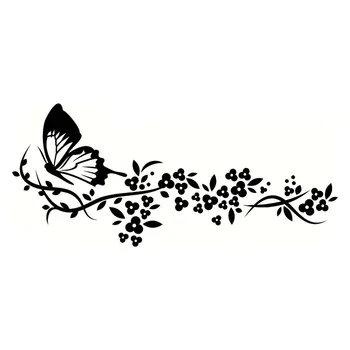 

Cartoons Car Sticker Flying Butterfly Beautiful Car Styling Vinyl Motorcycl Decals Cover Scratches Waterproof PVC 18cm X 8cm