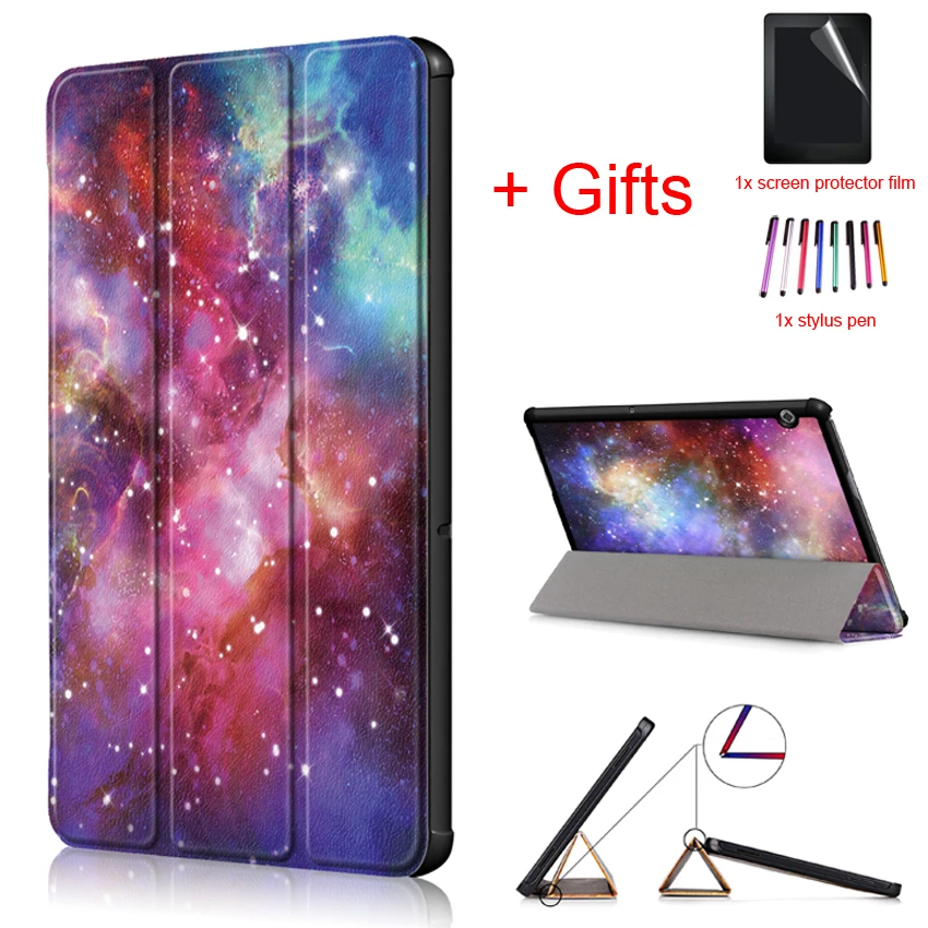 Ультратонкий чехол для Huawei Mediapad T5 10 AGS2 W09/L09/L03/W19 1 дюймов планшета + пленка