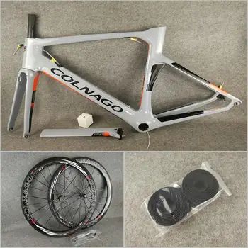 

UD Glossy NJGO Grey Orange Colnago CONCEPT carbon road frames and 50mm carbon wheels Novatec A271 hubs EMS XDB UPS shipment