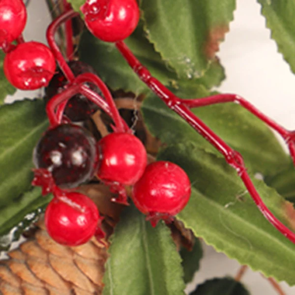 Big Pinecone Rattan Wreath Christmas Wreath Door Decor Window Ornaments 60Cm