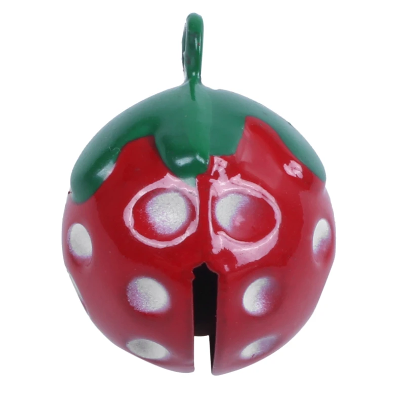 

Top-Mini Red Strawberry Shaped Decorative Round Bell for Dog Cat Pet