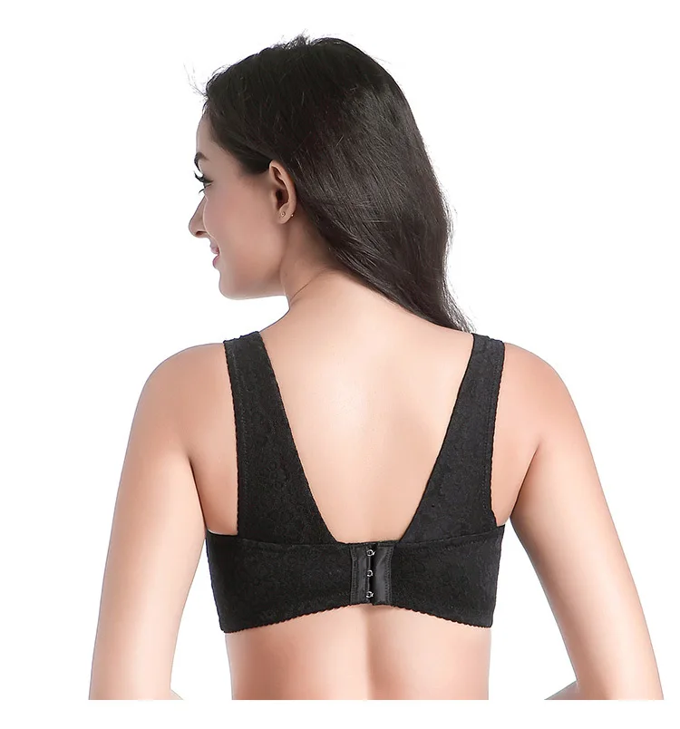 Plus Size Bra Lace Women's Padded Bras Sleeping Brassiere B C D Cup Push Up Lingerie Bralette Wireless Seamless Female Underwear