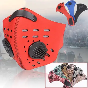 

Activated Carbon Filter Dust Odor Mask Protective Masks Anti-Fog Anti-Haze Mask Cycling Dust-Proof Mesh Mask 1Pcs