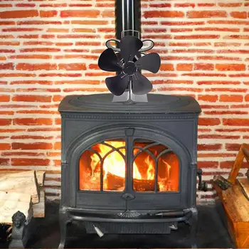

Thermal Environmentally Friendly And Efficient Fireplace 5-blade Fan Suitable For Wood Burner Fireplaces