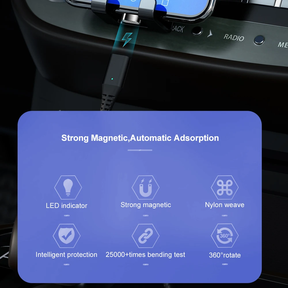 Swalle Магнитный USB кабель для быстрой зарядки usb type C кабель для передачи данных Магнитный зарядный кабель для зарядки данных кабель USB для мобильного телефона
