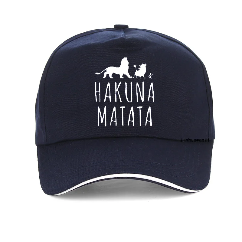 Модные Бейсбольные кепки с буквенным принтом Hakuna Matata из хлопка Pumba Мужские Женские шапки летняя шляпа от солнца уличная Бейсболка унисекс