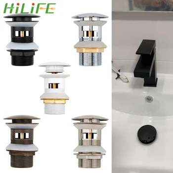 

HILIFE Stainless Steel Slotted Washbasin Sink Plug Vanity Sink Waste Drainer Pop Up Drain with Overflow Basin Sink Drain Stopper