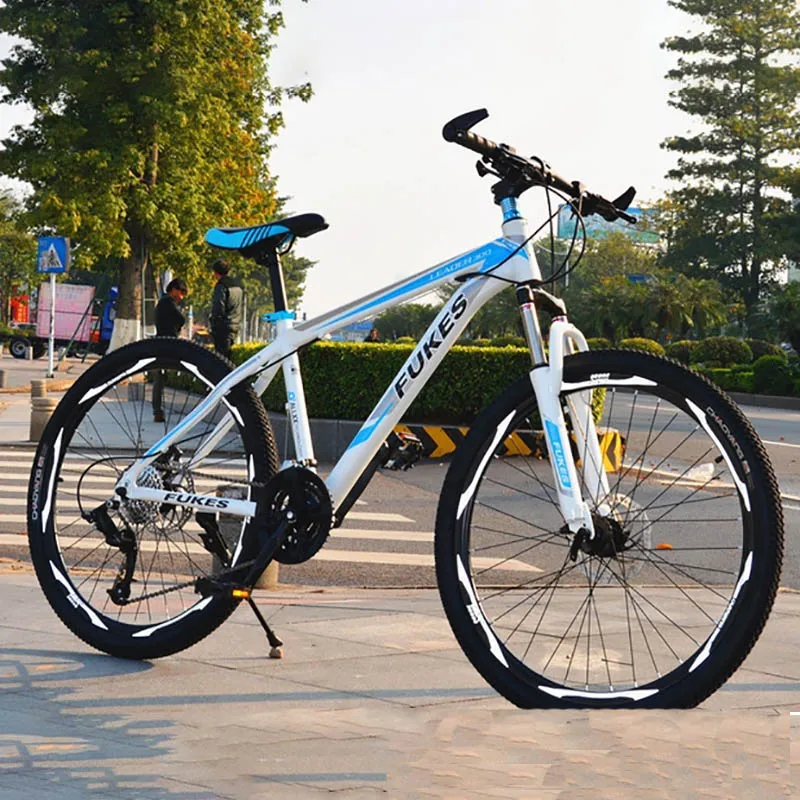 New StyleMountain Bike Aluminum Alloy Frame 27-Speed 26-Inch Straight Bike Double Disc Brake Hard Frame