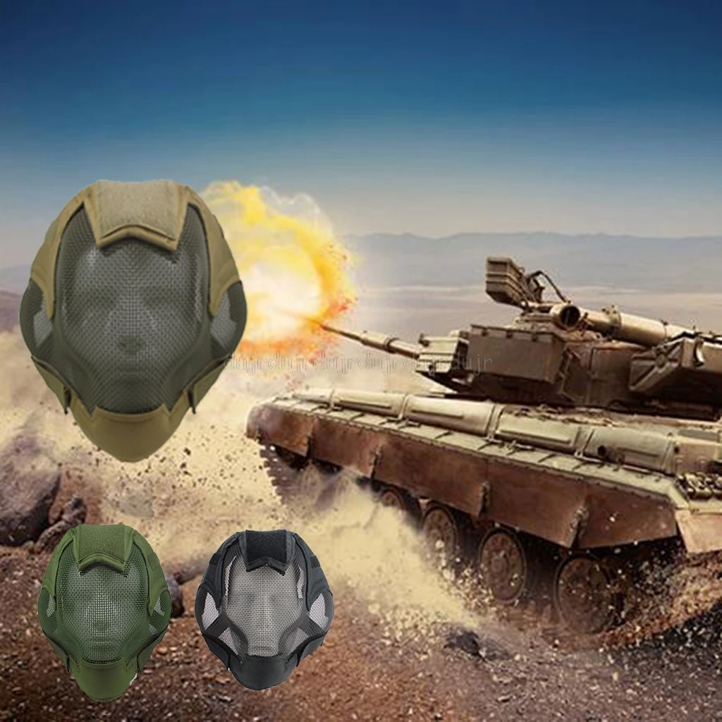 Портативная Военная страйкбольная пейнтбольная маска для улицы стальная сетка Полная маска для лица D25 19 Прямая поставка