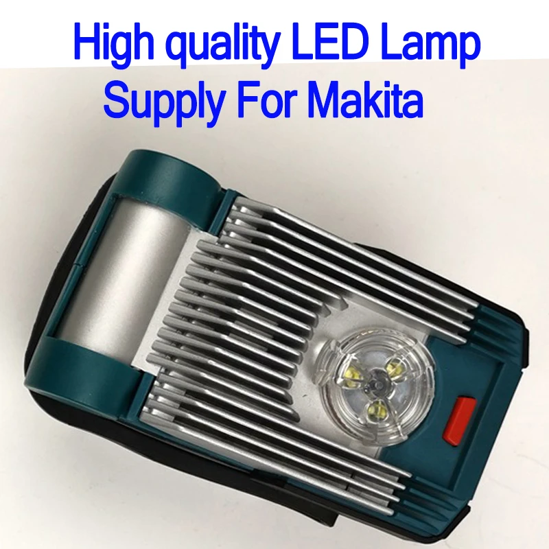 led light for Makita Литий-ионный аккумулятор Батарея светодиодный рабочий светильник питания для Makita 14,4 в 18 bl1830 bl1860 bl1430 bl1460 Батарея вспышка светильник сайта светильник горелки - Цвет: led light for Makita