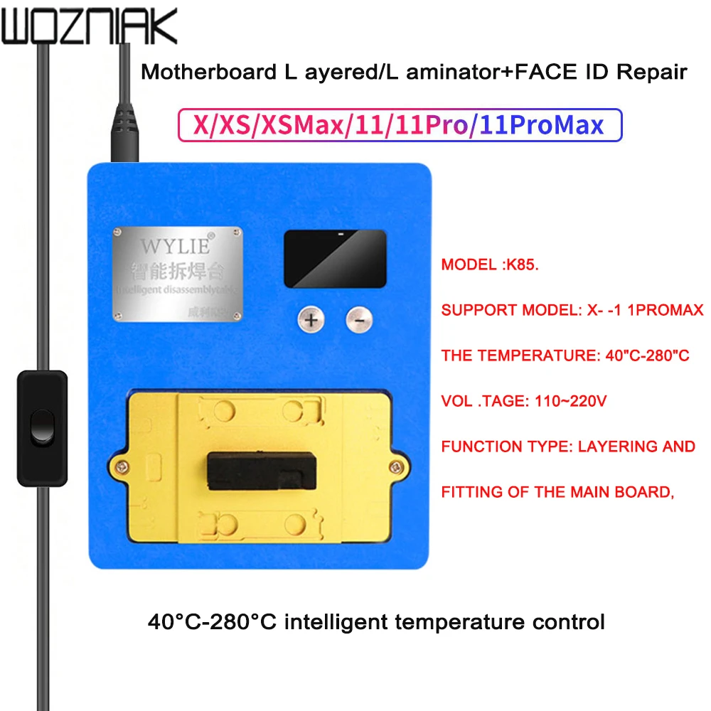 £53.67 Wylie K85 Preheating Platform For Iphone Motherboard Face Dot Matrix