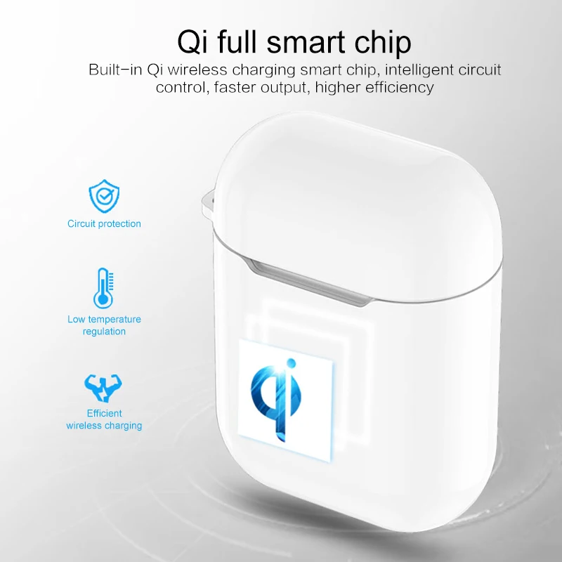 Чехол для беспроводного зарядного устройства Qi Bluetooth-гарнитура зарядное