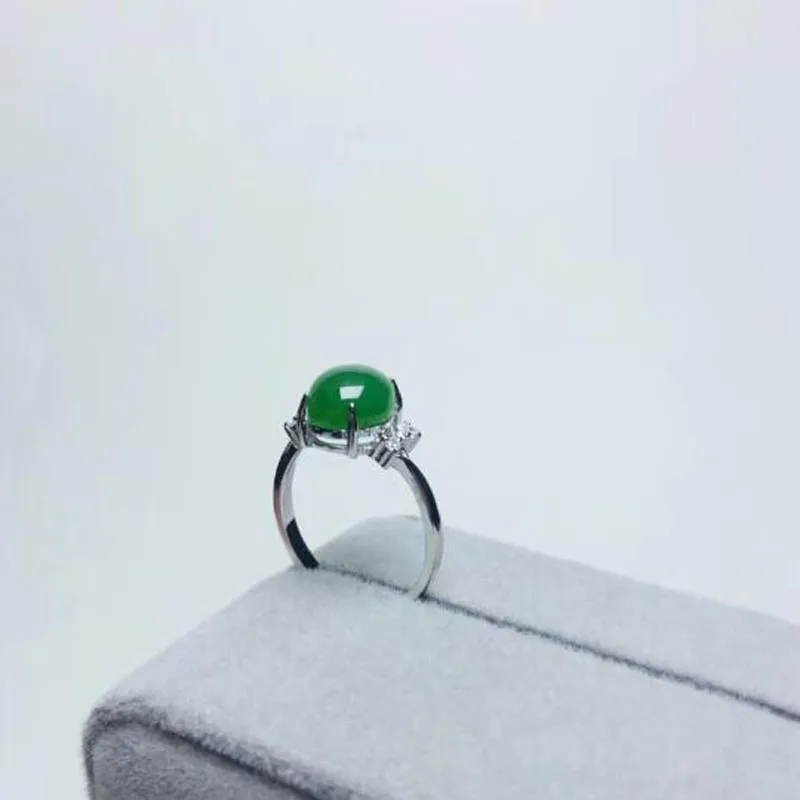 Настоящий Сертифицированный натуральный Хотан Jade Jasper 925 пробы Серебряный Мужской Амулет зеленый нефрит кольца лучшие подарки для женщин Свадебные украшения