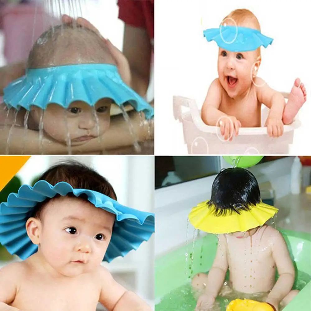 Мягкая детская шапочка для шампуня и душа EVA Защитная купания козырек ванны