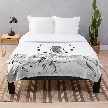

Run With The Wolves Throw Blanket Soft Sherpa Blanket Bed Sheet Single Knee Blanket Office Nap Blanket