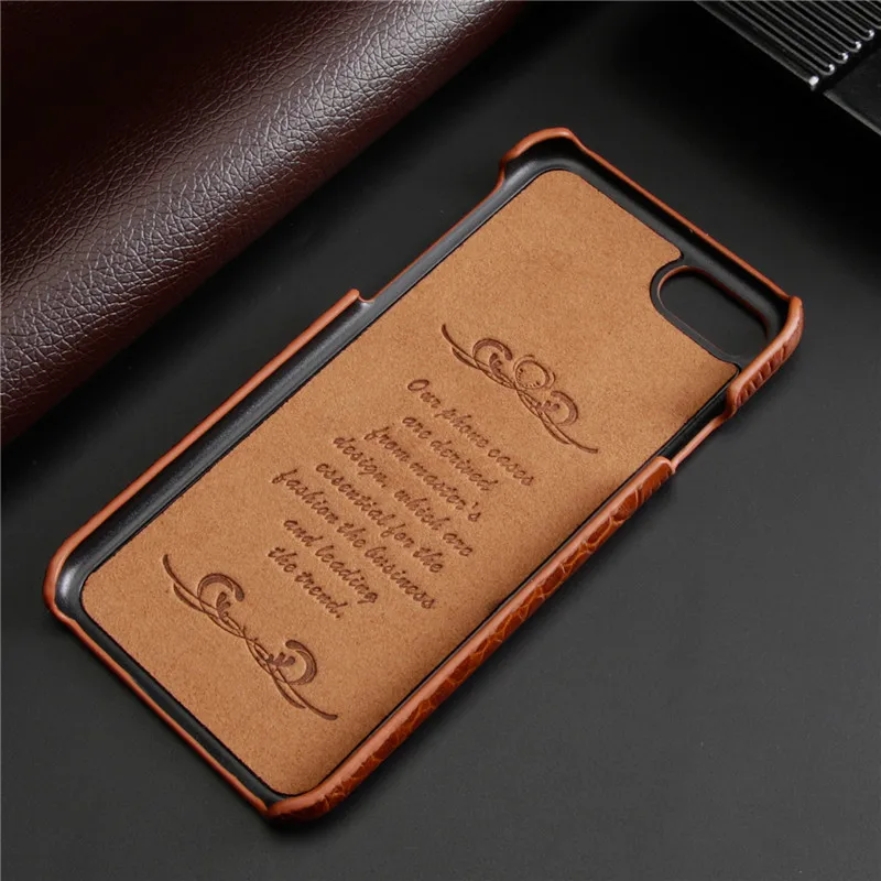 BestNull первый слой воловьей кожи крокодиловых линий задняя крышка чехол для iPhone 8 4,7 дюймов смартфон