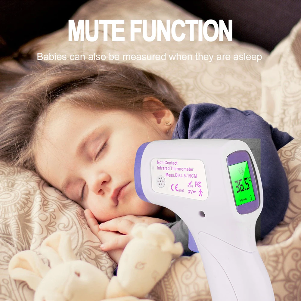 

New Baby Thermometer Infrared LCD Digital Body Measurement Forehead Ear Non-Contact Adult Children Body Fever IR Thermometer