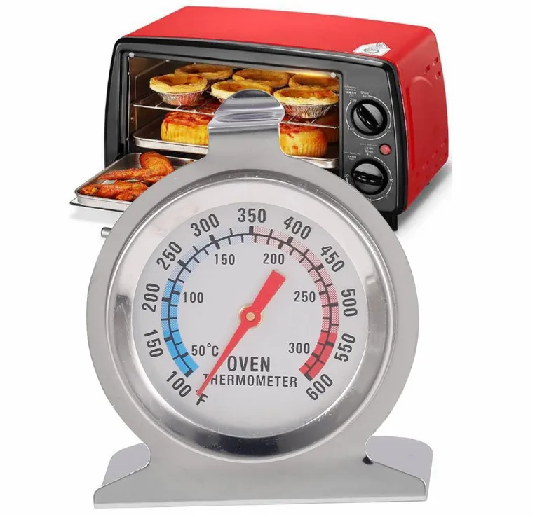 

1Pcs Food Meat Temperature Stand Up Dial Oven Thermometer Stainless Steel Gauge Gage Large Diameter Dial Kitchen Baking Supplies