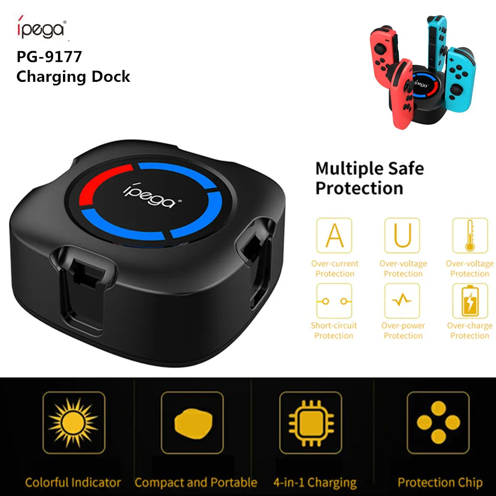 

IPEGA PG-9177 four-in-one Switch Controller Charger For Nintend Switch Joycon Charging Dock Station Controller with Charging