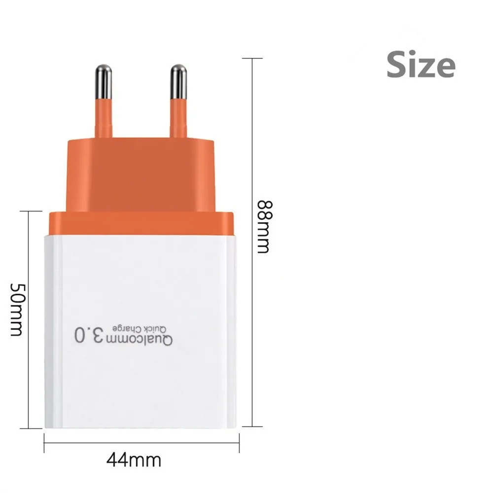 30W 3-Порты и разъёмы USB Wall Зарядное устройство с двух портов для быстрой зарядки 3,0 Порты для iPhone для Samsang Порты и разъёмы в состоянии Зарядное устройство usb Зарядное устройство имеет высокую эффективность