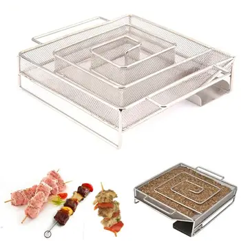 

BBQ Accessories Cold Smoke Generator Barbecue Grill Stainless Steel Bacon Fish Smoker Smoke Generator Net Basket Kitchen Tools