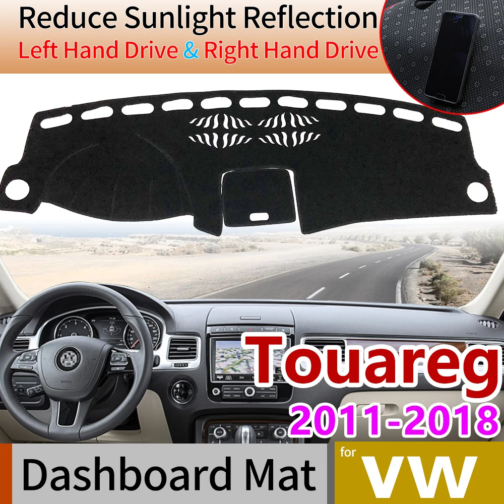 

for VW Volkswagen Touareg 7P 2011~2018 Anti-Slip Mat Dashboard Cover Pad Sunshade Dashmat Carpet Accessories 2012 2014 2015 2016