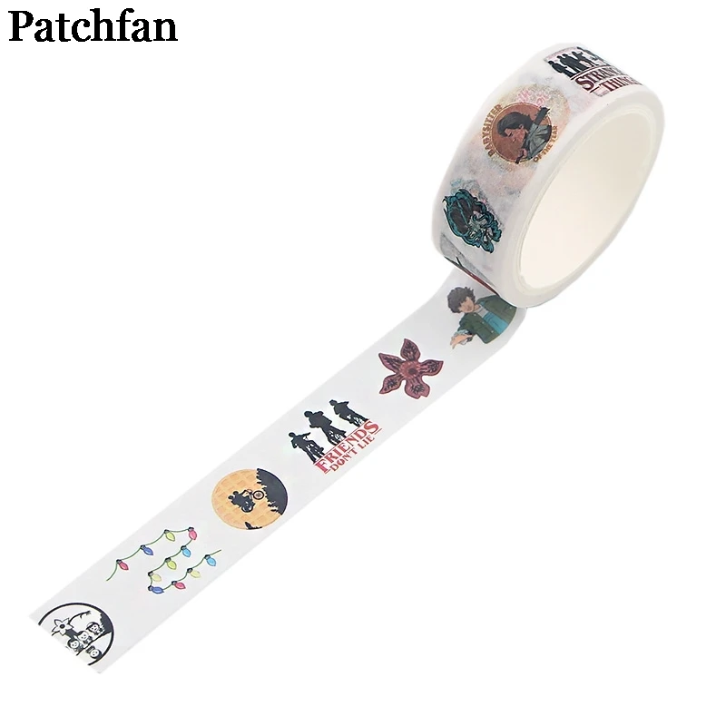 20 шт./лот Patchfan Stranger things 90s забавные DIY Скрапбукинг дети Васи бумага маскирующая Лента Печатный узор наклейка Пастер A2339