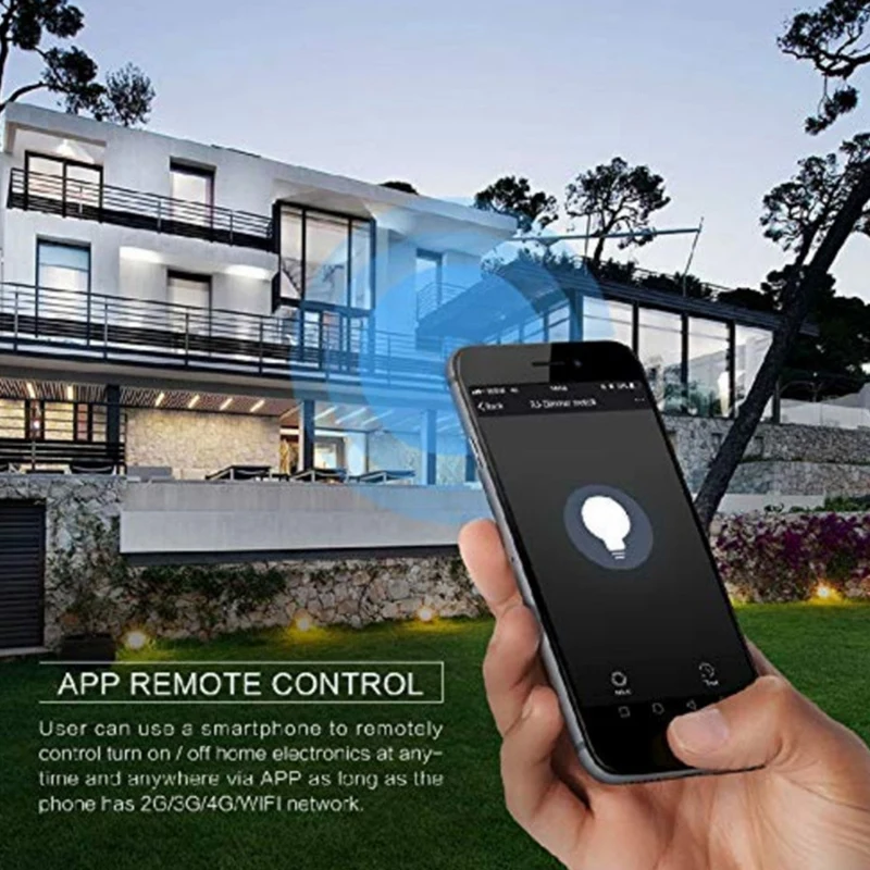 Smart Light Switch, 3 Gang 1 Way Wifi APP Remote Control Wall Press Switch, Tempered Glass Press Screen AC 100-240V EU Plug