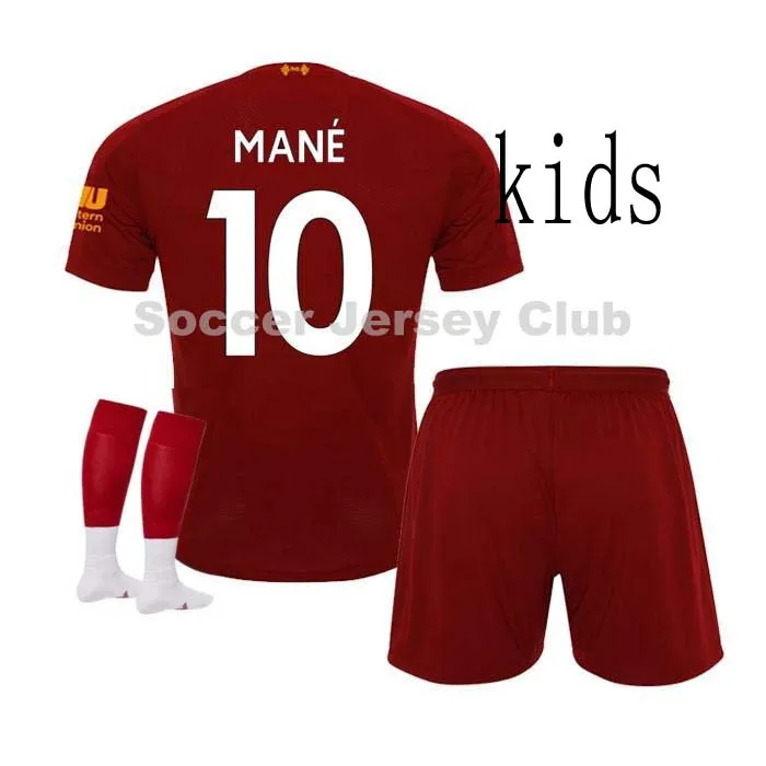 Новинка-, Liverpooles, Детский комплект, носки футбольные футболки 19 20 home Out 3rd GK M. SALAH MANE VIRGIL, футбольная рубашка - Цвет: 3RD14