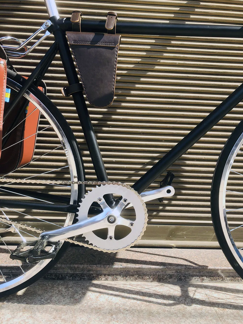 vintage road bike 700C bike Retro sliver with sliver basket Track single speed Bicycle frame 52cm with lug fixie bike frame