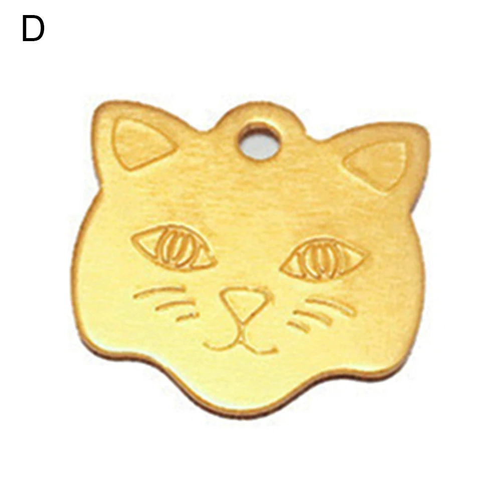 Bone/Heart shape Выгравированный Pet идентификация ошейник для собаки табличка анти-потеря значок