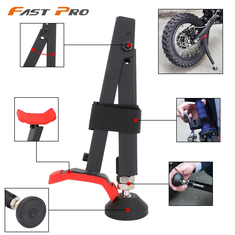Motorcycle Portable Single Sided Paddock Stand Front And Rear Wheel Stand  Support Foldable Universal Tire Repairing Tool|Covers  Ornamental  Mouldings| - AliExpress