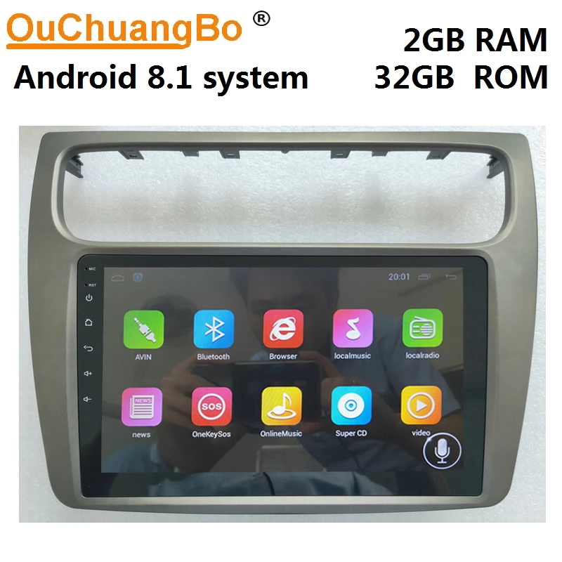 Ouchuangbo Автомобильная gps система авто радио для Great Wall H8 поддержка 4 ядра 2+ 32 1080P android 8,1 OS