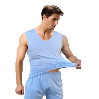 

V-collar trackless pajamas men's shorts home wear suit summer ice pajama pants thin section short sleeve two-piece suit