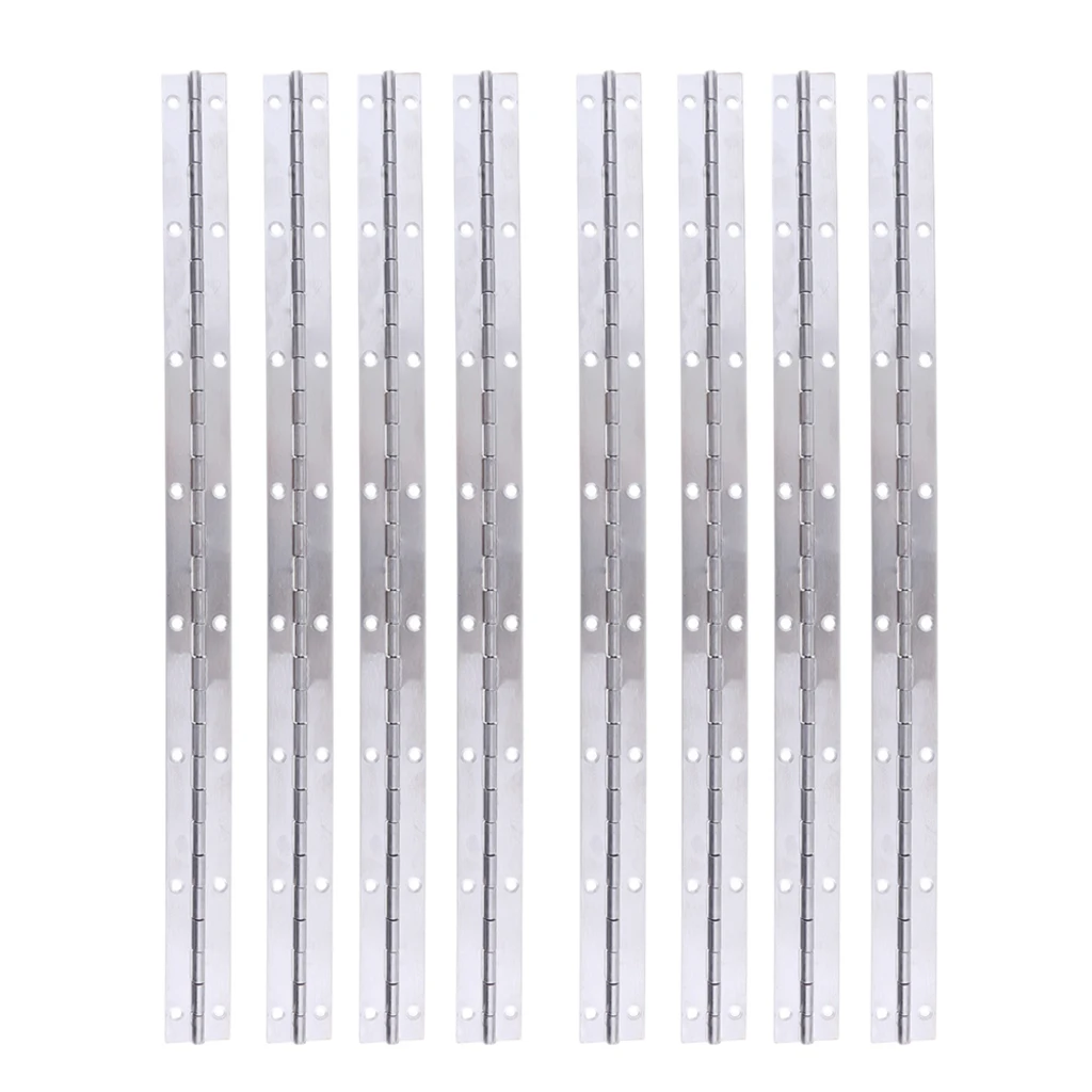 8PCs 15'x1' Inch Boat Piano Hinge Stainless Steel Deck Hatch Hardware