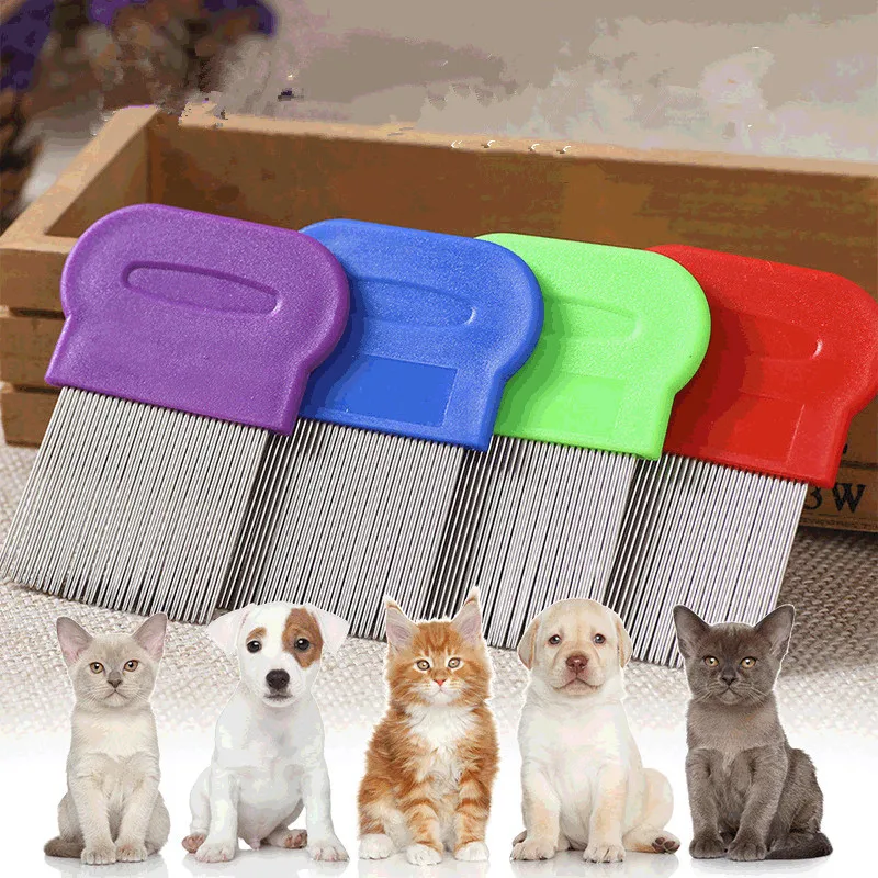 Pet Dog Cat Clean Comb Brush Dog Hair Grooming Tool Stainless Steel