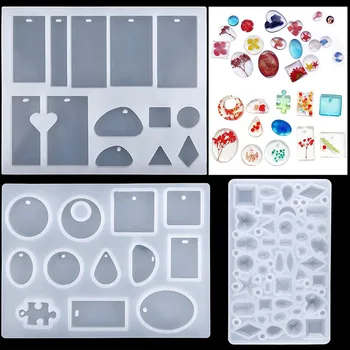 

83pcs DIY Crystal Epoxy Pendant Craft Making Silicone Casting Molds Jewelry Tool Set Repair Handmade With Storage Bag Bracelet