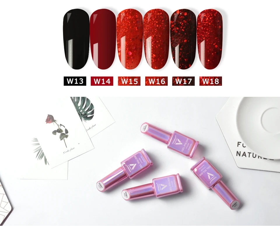 VINIMAY Горячая красный гель лак для ногтей vernis Полупостоянный УФ растворяемый Гель-лак для ногтей Гель-лак для маникюра гель для ногтей