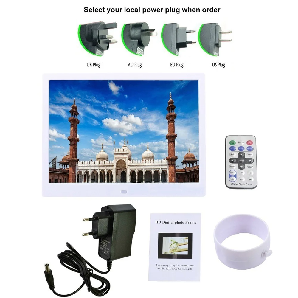 15 дюймовый светодиодный Подсветка HD 1280*800 Полный Функция цифровая фоторамка электронный альбом Цифровой Фото Музыка Видео