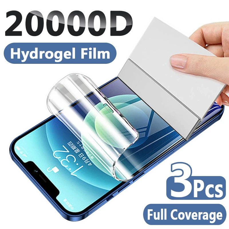 Full Cover Hydrogel Film Screen Protector For Iphone 11 12 13 Pro Max