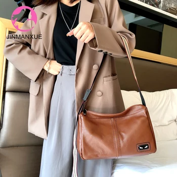 

Ladies Crossbody Bags For Women Luxury Handbags Real Leather Shoulder Bag For Girl Designer Tote Bag bolsa feminina
