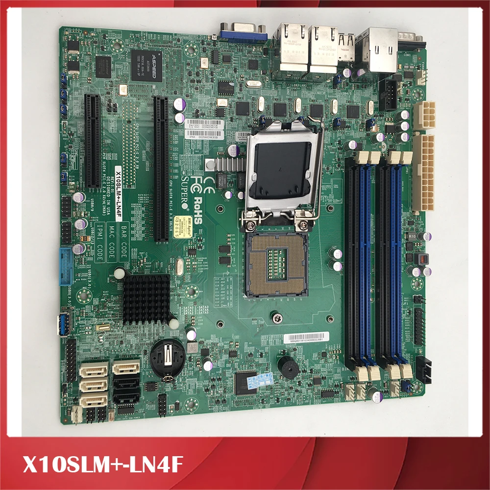 Оригинальная Серверная материнская плата для Supermicro X10SLM +-LN4F E3-1230V3 1150 хорошее