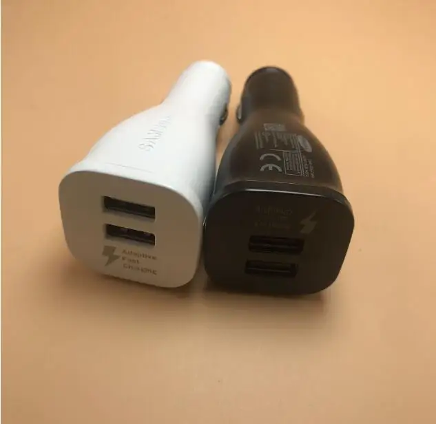 100 шт./лот A++ качество 15 Вт 5V-2A двойной USB Быстрый автомобильный адаптер зарядного устройства для samsung S6 S7 Edge Note 5 Быстрая зарядка