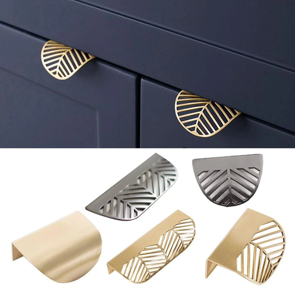 Novelty Leaves Furniture Handles Knobs And Handles Drawer